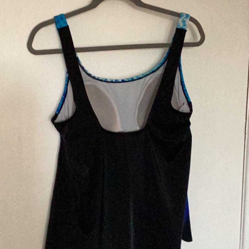 Reebok Blue Fitted Swim Tankini Size 18 - Picture 6 of 11